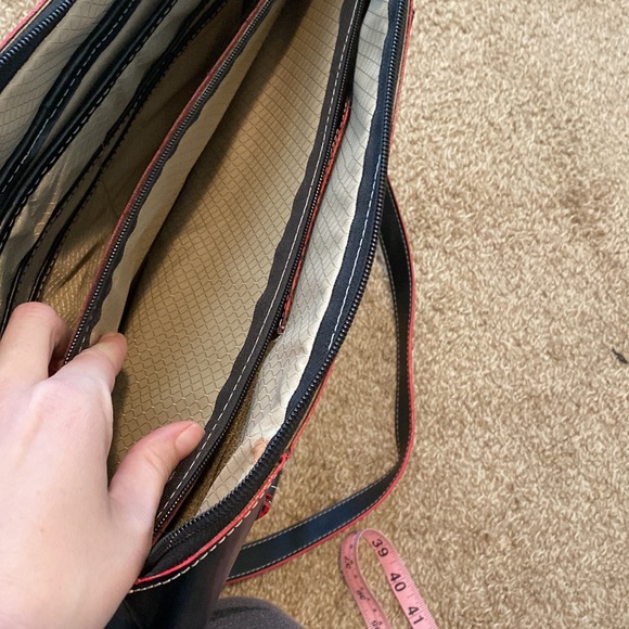 McKlein Black and Red Laptop Briefcase Bag - Picture 9 of 12